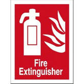 SECO Fire Fighting Equipment Safety Sign Fire Extinguisher Self Adhesive Vinyl 150 x 200mm - FF071SAV-150X200
